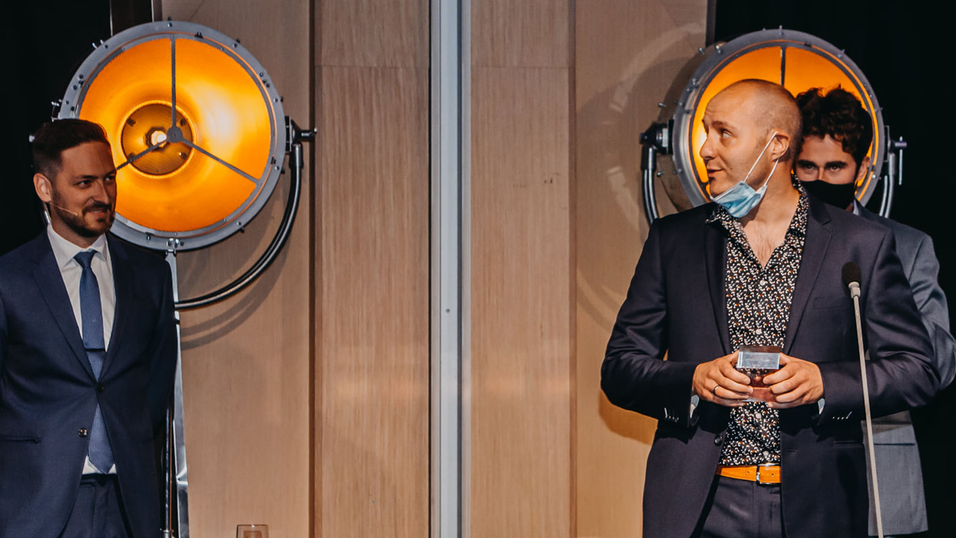 Bilde: Hallvard Barca Hjetland fra These Ways presenterer rapporten for Bergen Næringsråd